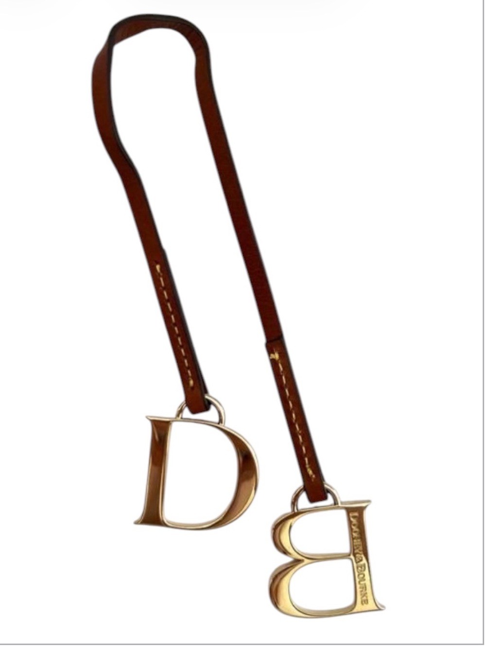 Dooney & Bourke “D&B” Gold Toned Bag Charm